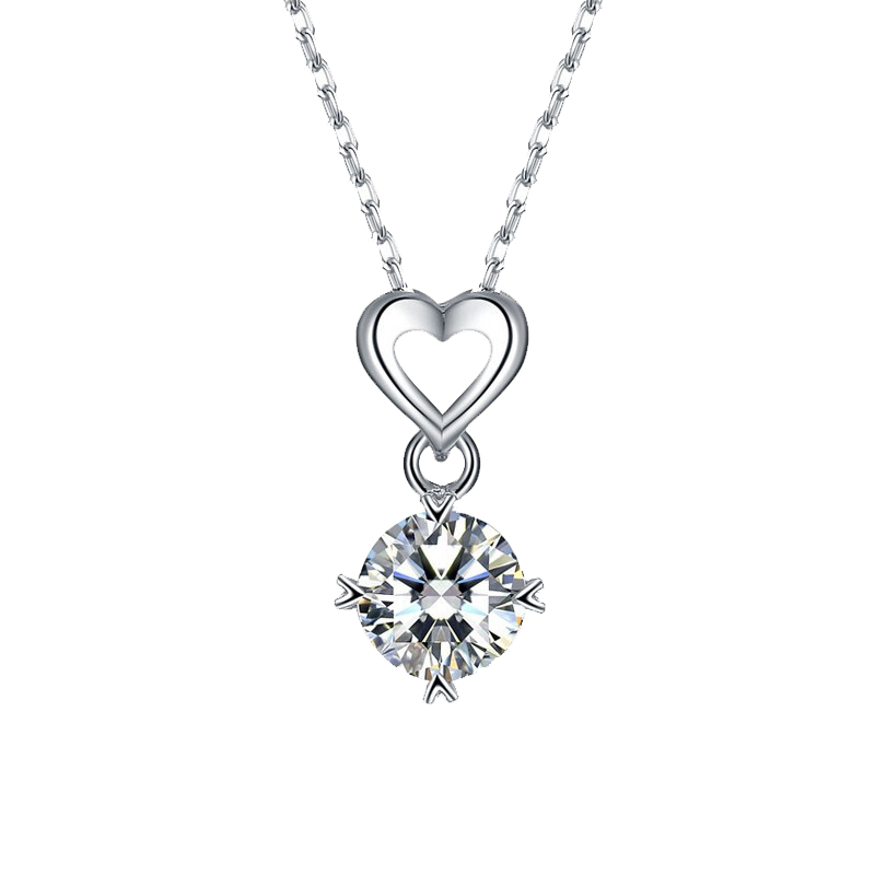 知尊 1克拉莫桑钻项链