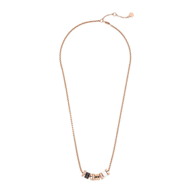 阿玛尼 镶钻串珠 项链