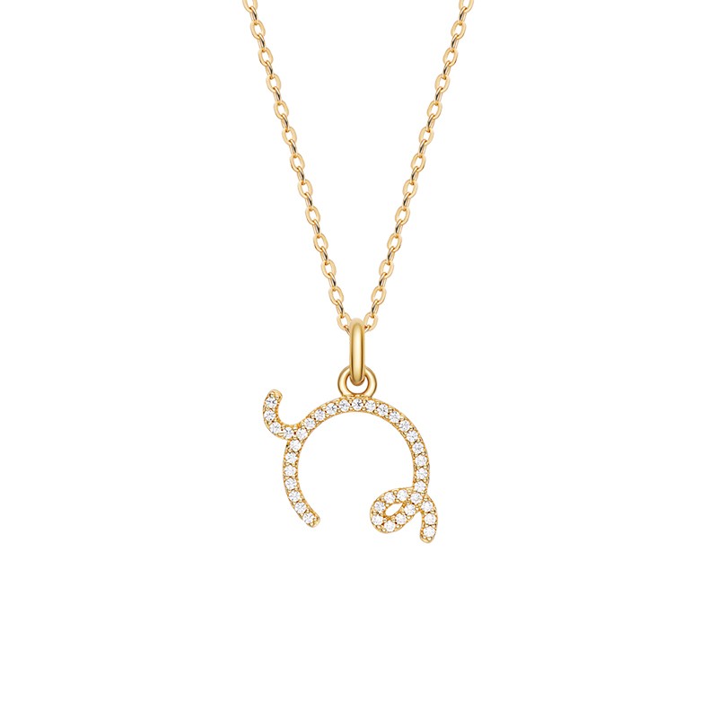 何方珠宝 萌趣小牛锁骨 项链