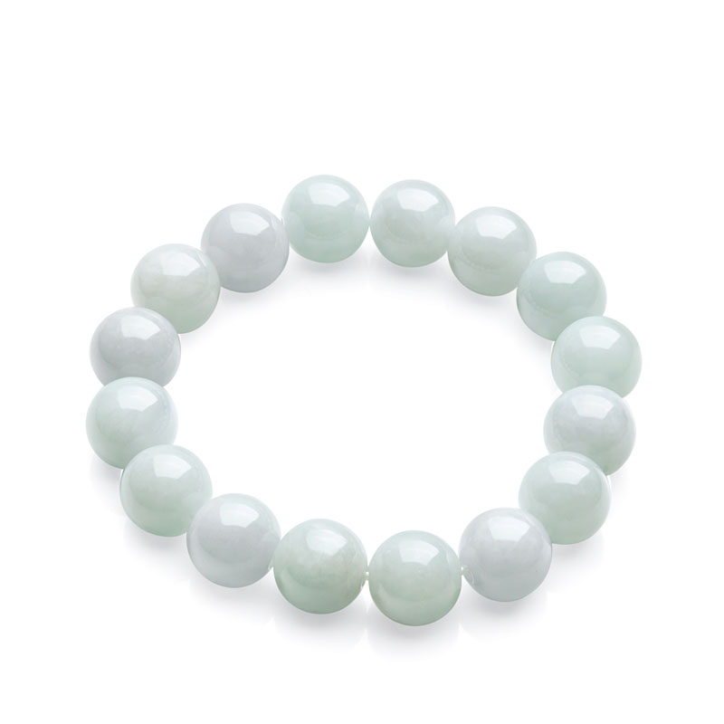 周大福 弹力绳翡翠手镯