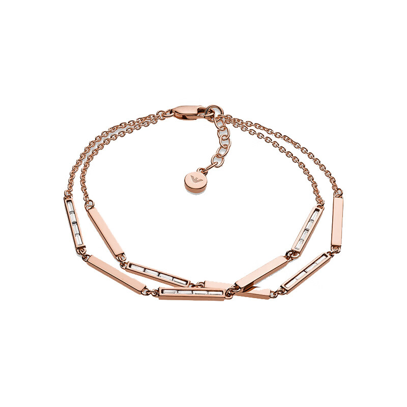 阿玛尼 可调节双层手链