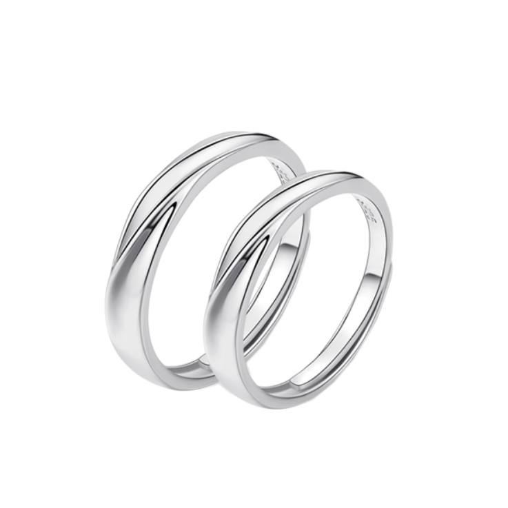 GLTEN S925银情侣戒指