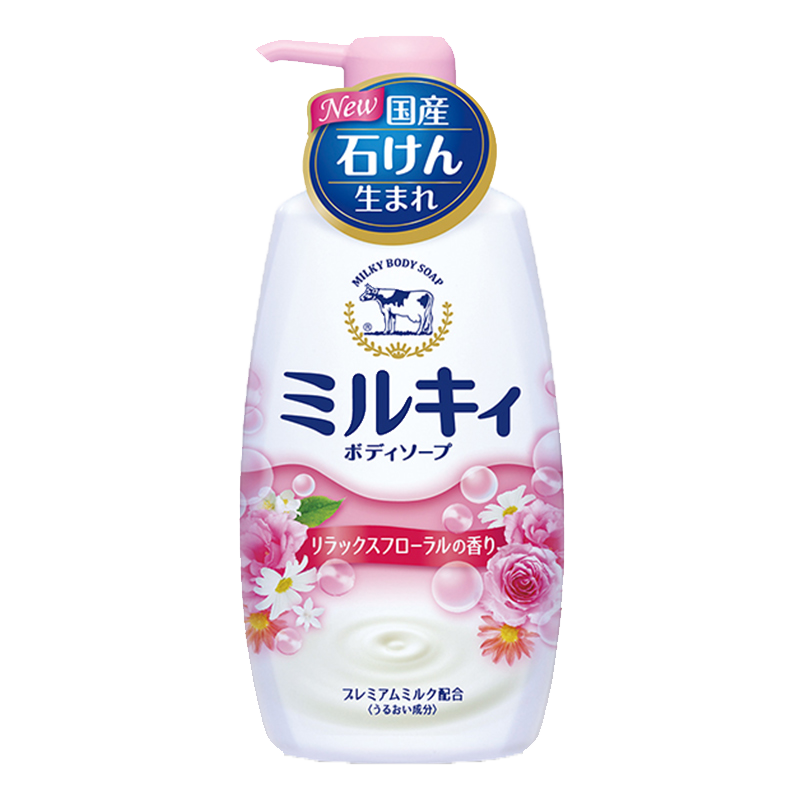 牛乳石硷 清新花香 沐浴露