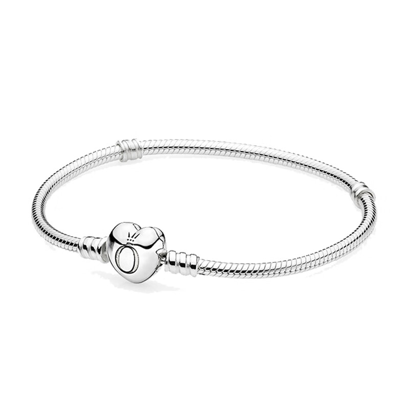 潘多拉 心形扣串珠手链