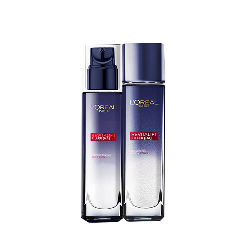 欧莱雅 复颜玻尿酸水乳套装