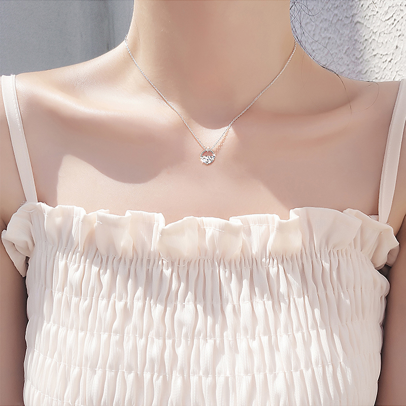 YYEU 纯银清泉锁骨链