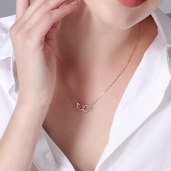 T400 冷淡风小丑鱼项链