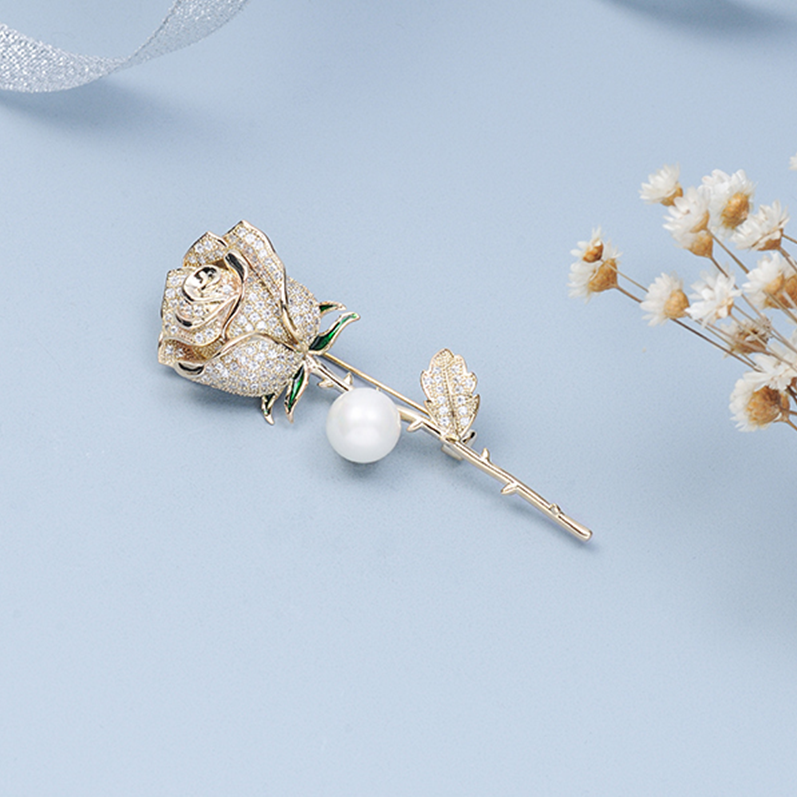皇家莎莎 玫瑰花朵胸针