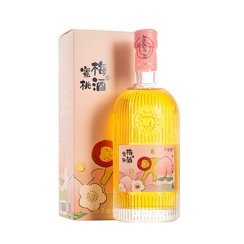 狮子歌歌 香气诱人蜜桃梅酒