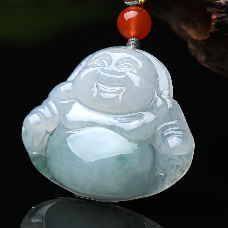 珍唯伊 精美飘花翡翠吊坠