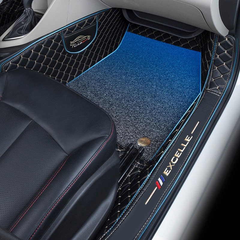 智汇全包围双层丝圈汽车脚垫