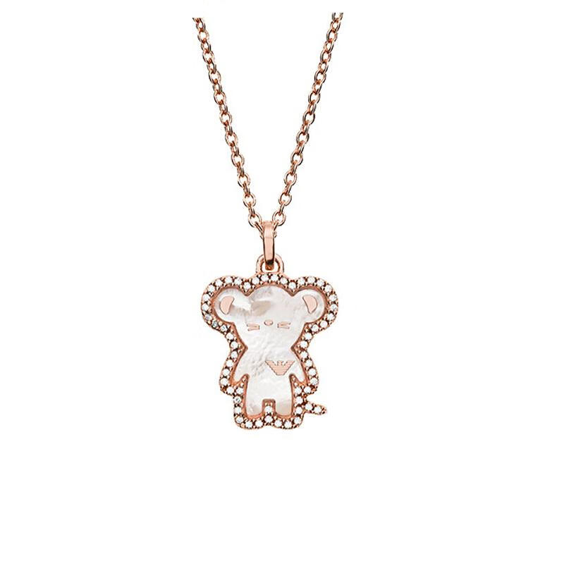 阿玛尼 生肖鼠项链