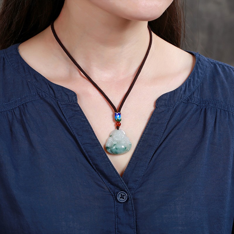 艾选潮品 缅甸A货翡翠吊坠