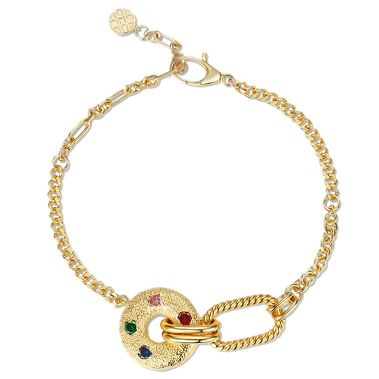 橙魔方甜甜圈手链