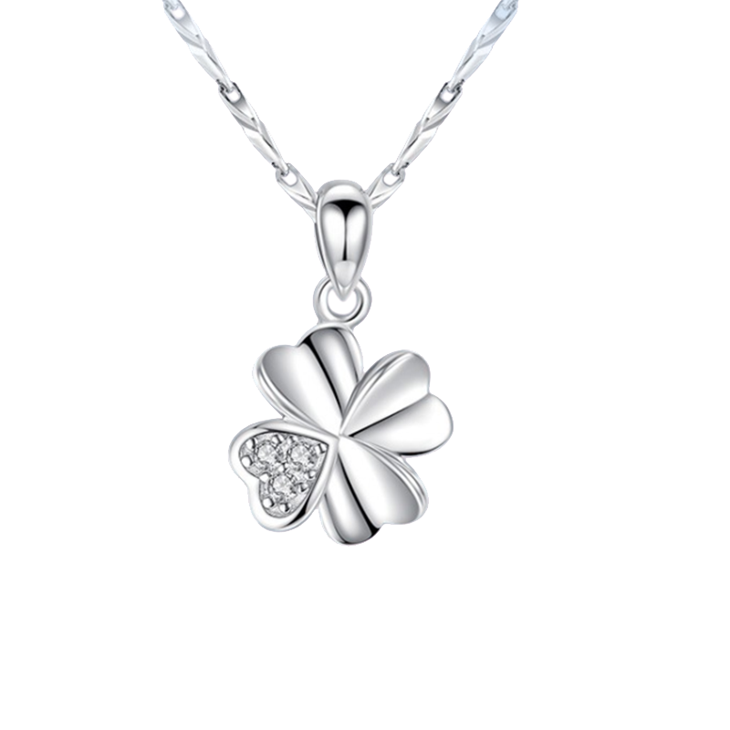 圣雅罗 四叶草闪钻项链