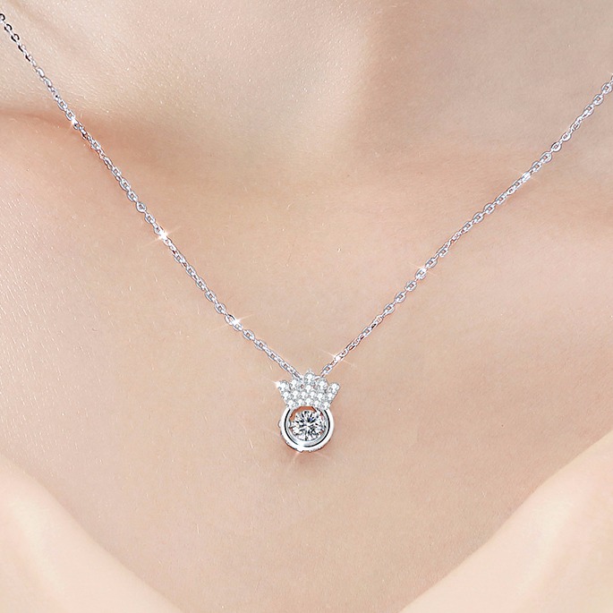 T400 跳动石头锁骨 项链