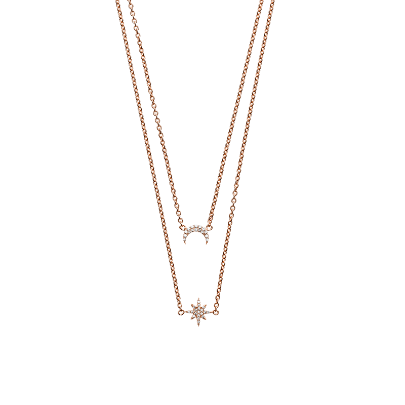 阿玛尼 星月项链