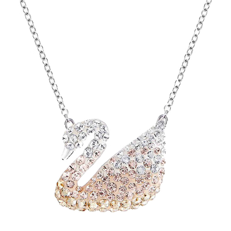 施华洛世奇渐变色天鹅项链
