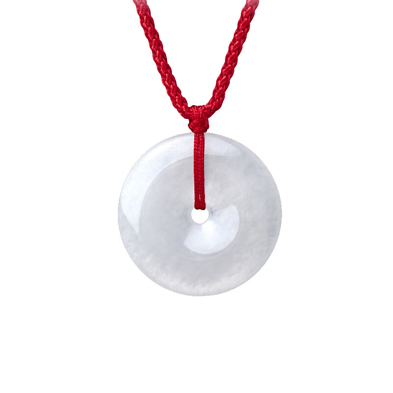 周大福 平安扣 翡翠吊坠