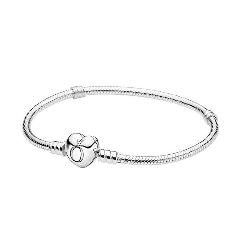 潘多拉 心形扣手链