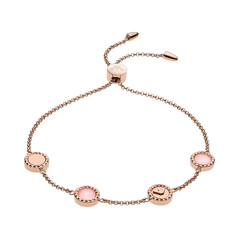 阿玛尼 圆牌彩色宝石手链