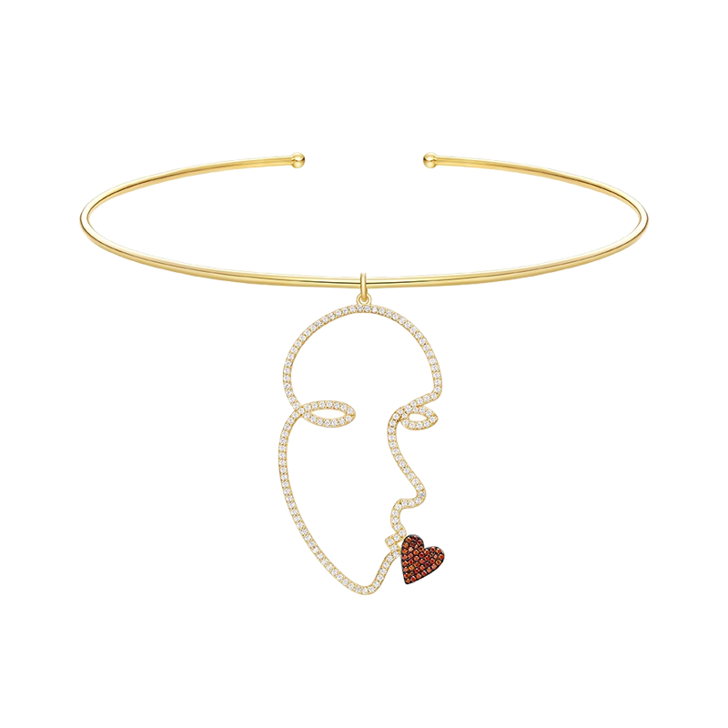 何方珠宝 告白项圈项链