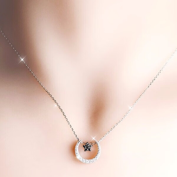 桑玛 星月银项链