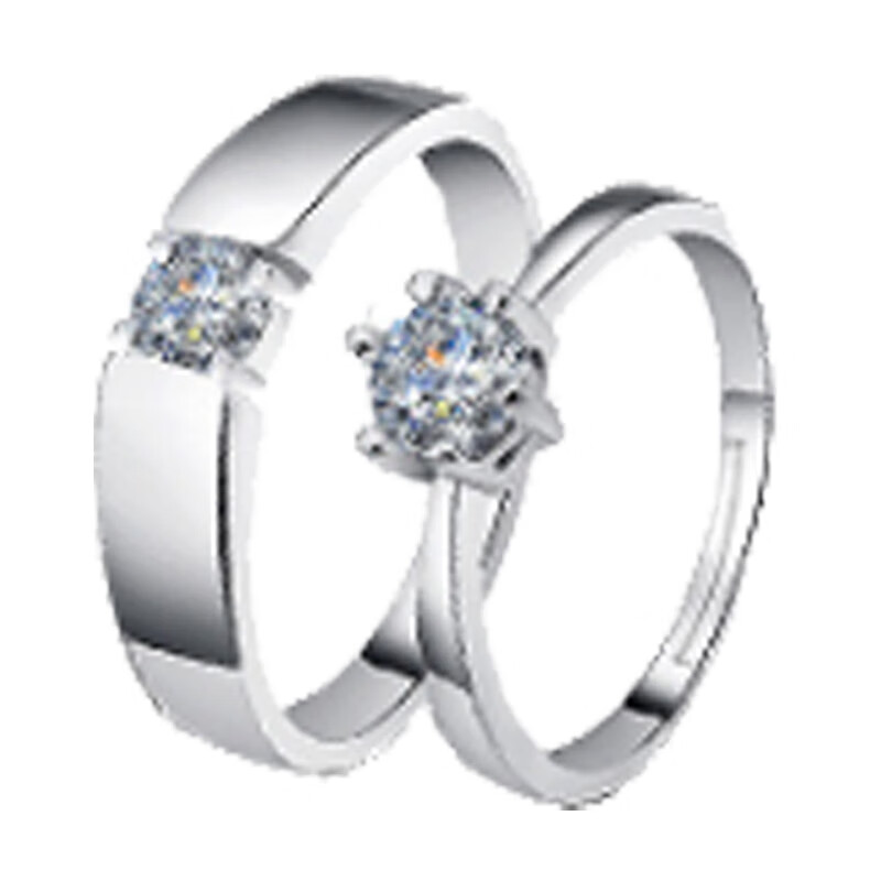 曼蒂娅活口闪钻对戒