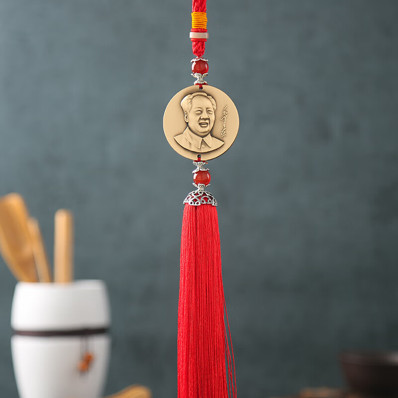 抒文 铜像毛主席 汽车挂件