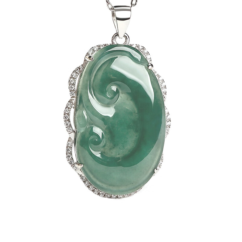 东方雅翠 翡翠如意 吊坠