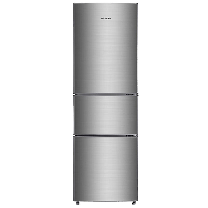 美菱 节能静音三门冰箱