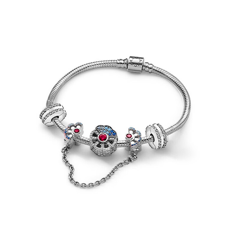 潘多拉 轻罗蓝扇手链