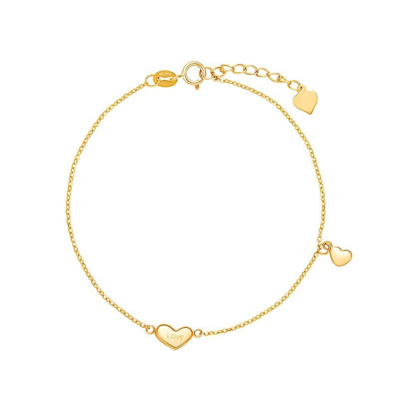 范琦 玫瑰金爱心手链