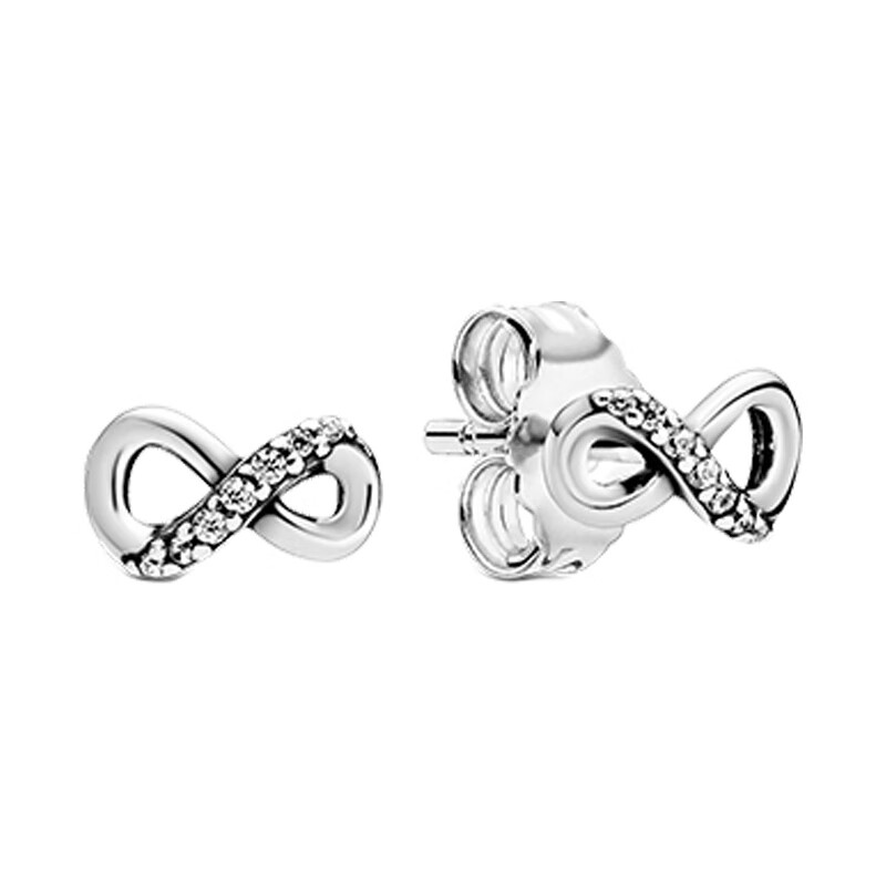 潘多拉 纯银镶钻耳饰