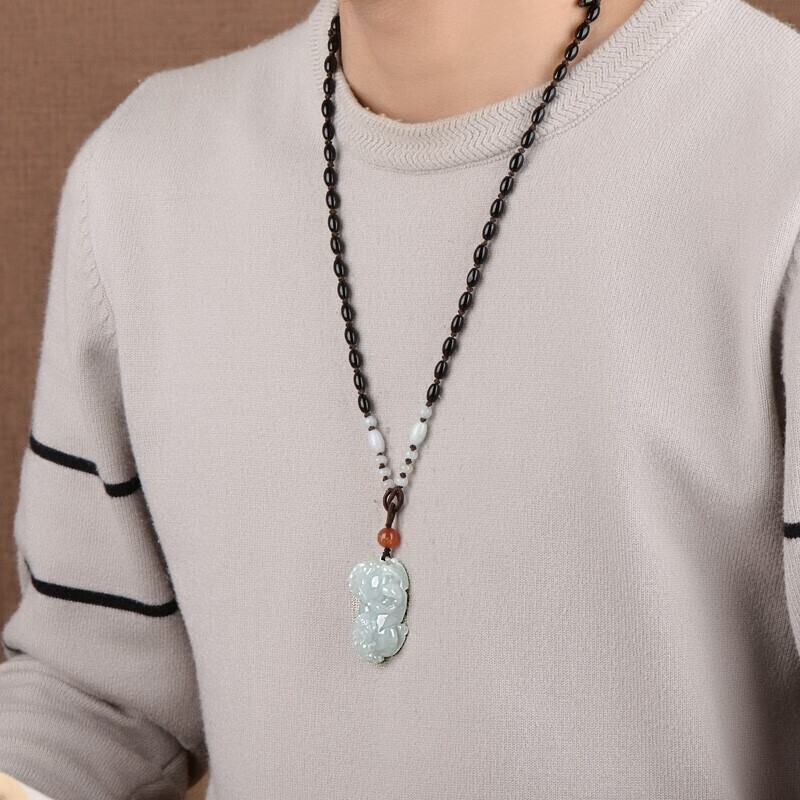 千载一玉 貔貅翡翠吊坠