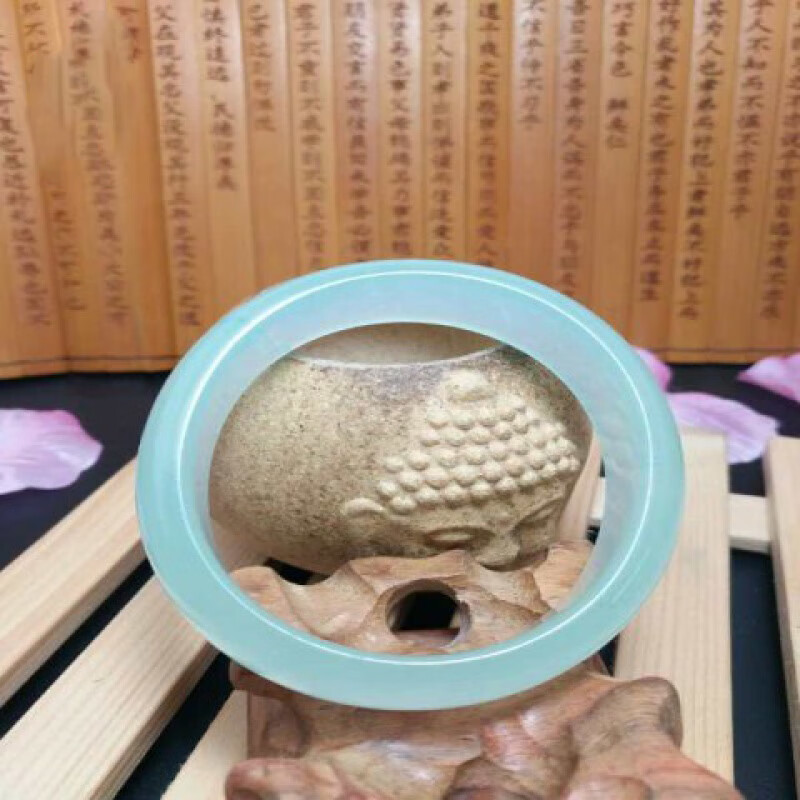 依惜 椭圆形贵妃镯翡翠手镯