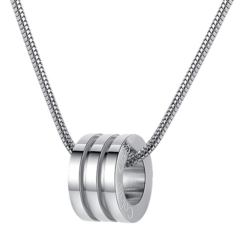 CK钛钢吊坠转运珠项链