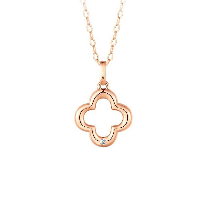 T400 四叶草钻石 项链