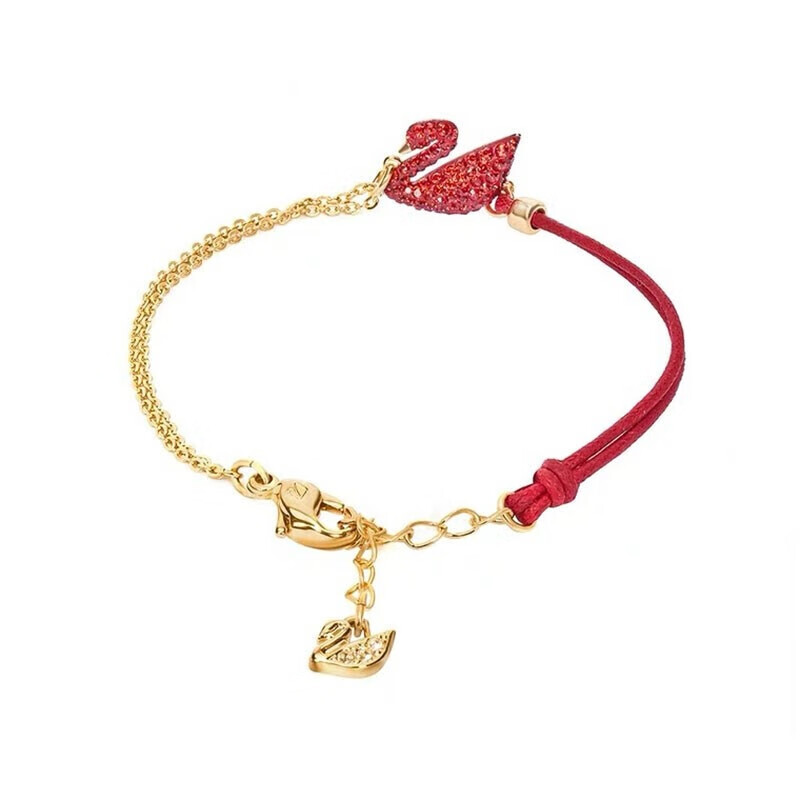 施华洛世奇 限量款红色天鹅手链