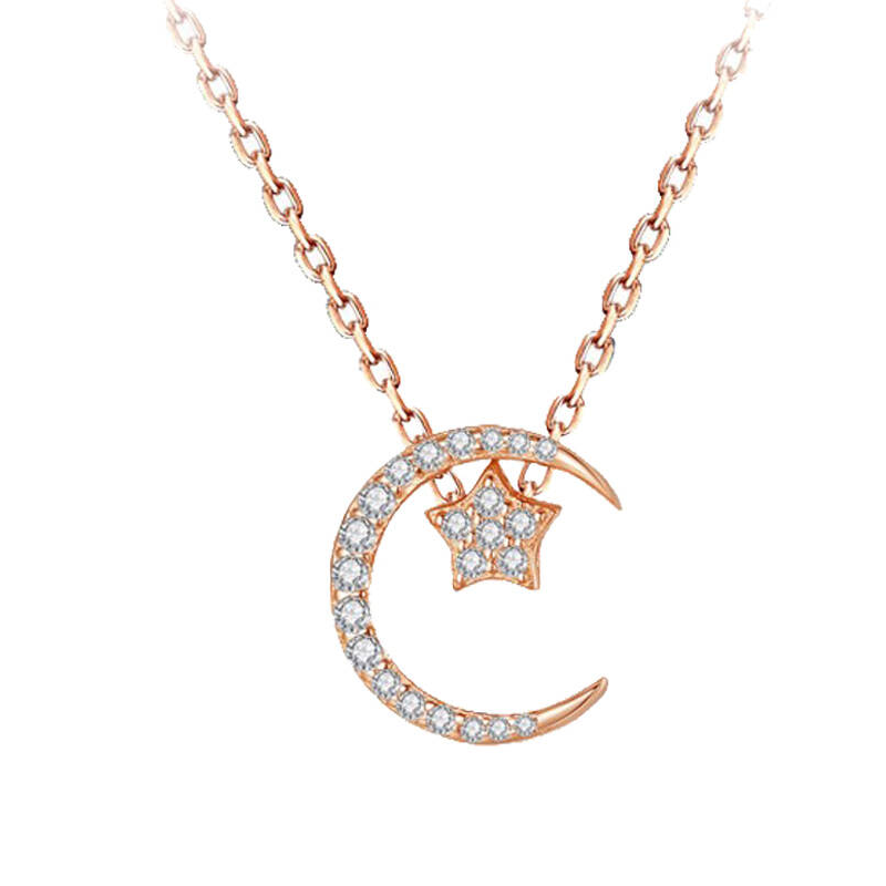 忻瑜珠宝 星月 项链