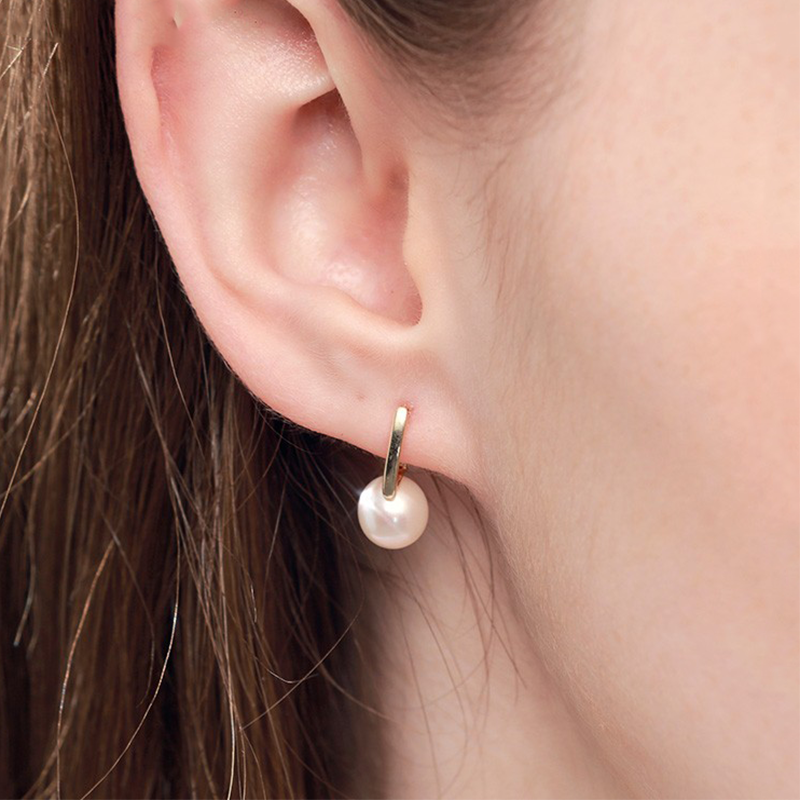 T400 淡水珍珠耳钉