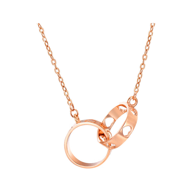 阿梵尼 18K金心形项链