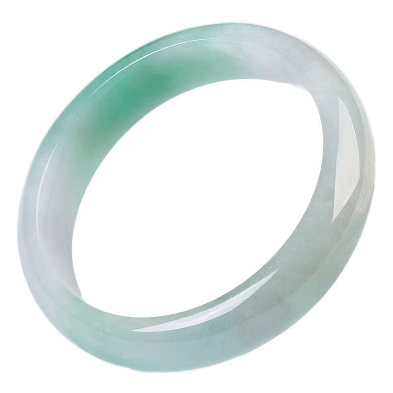 碧玉尊 飘绿老坑翡翠手镯