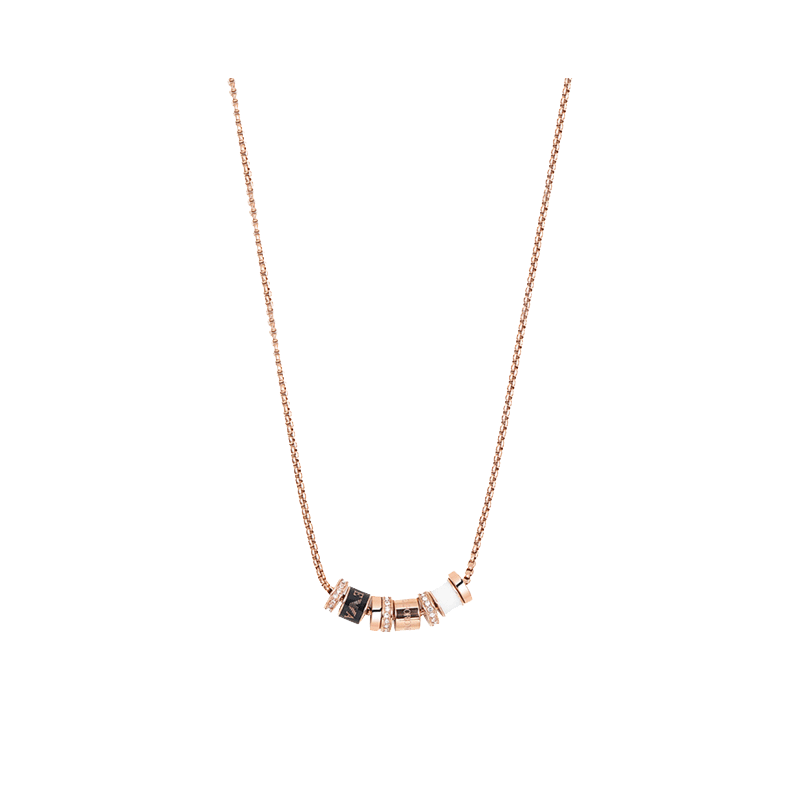 阿玛尼 镶钻串珠项链