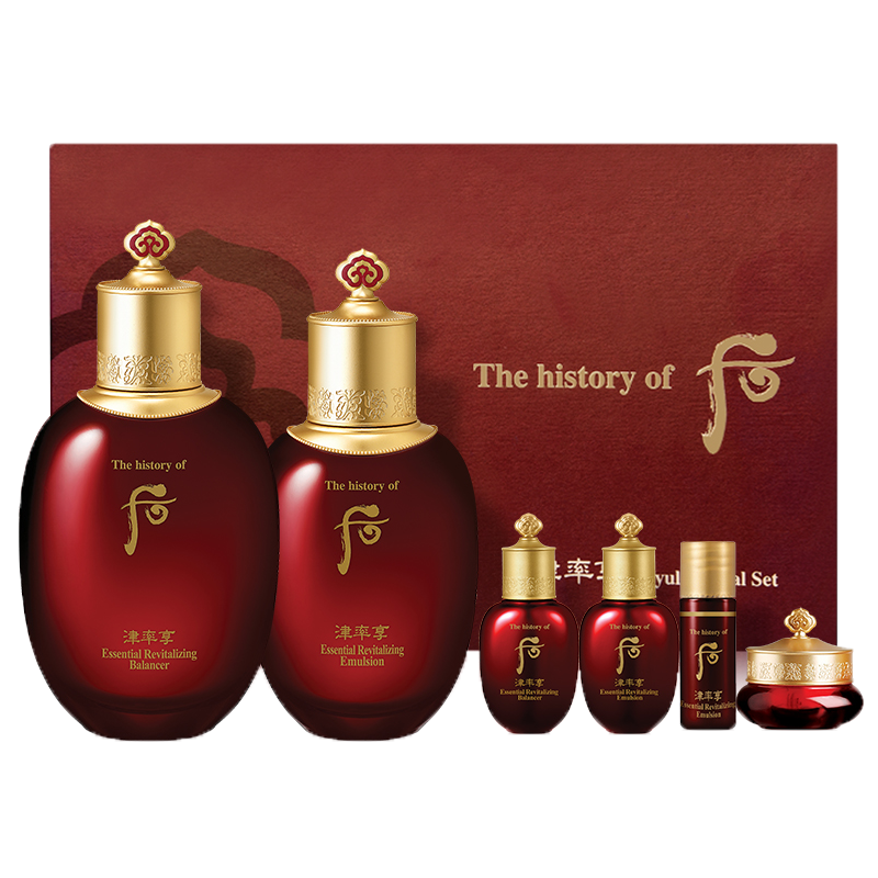后 津率享红华凝香平颜美肤套装