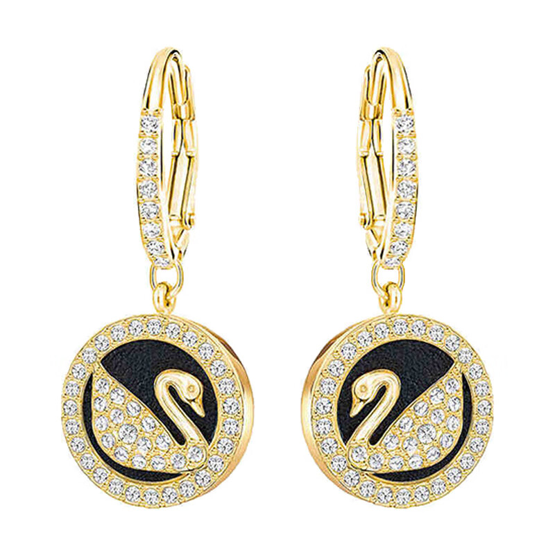 施华洛世奇天鹅耳饰