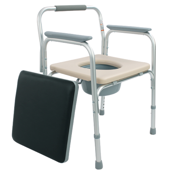 AUFU 铝合金靠背坐便椅