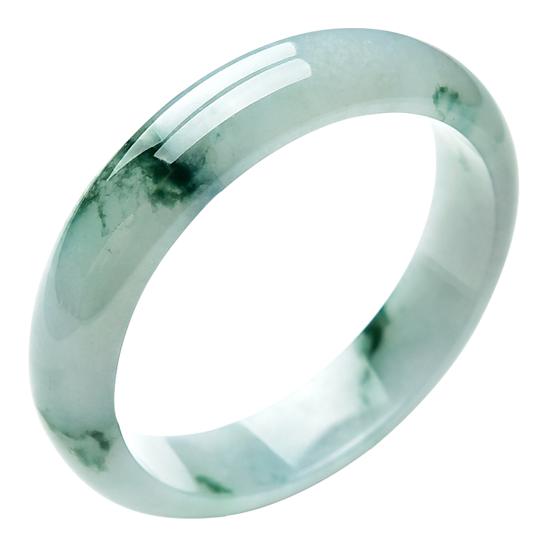 影享 翠绿飘花 翡翠手镯