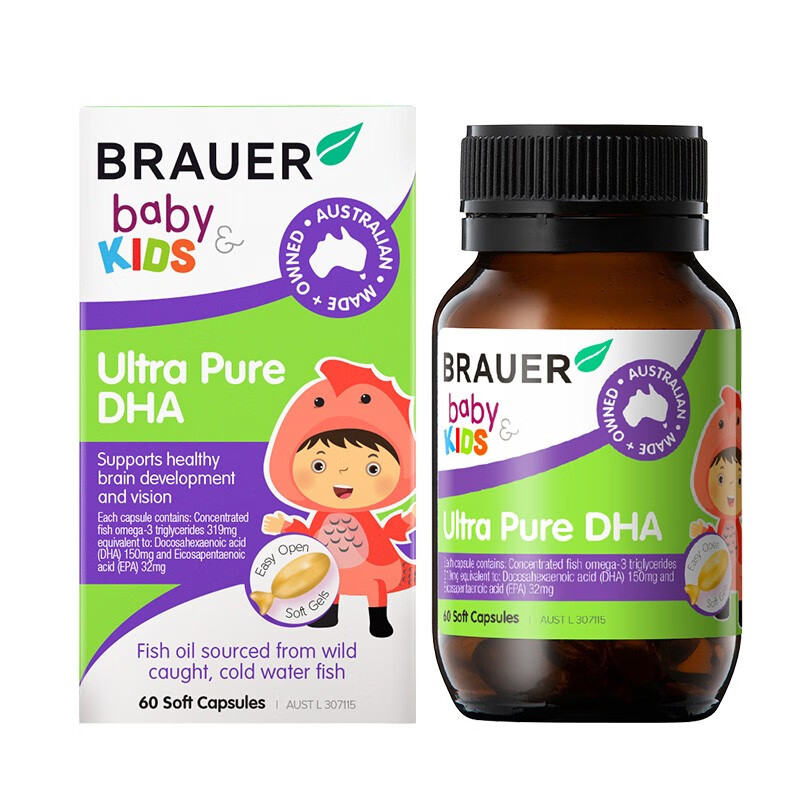 蓓澳儿 高纯度 鱼油DHA胶囊