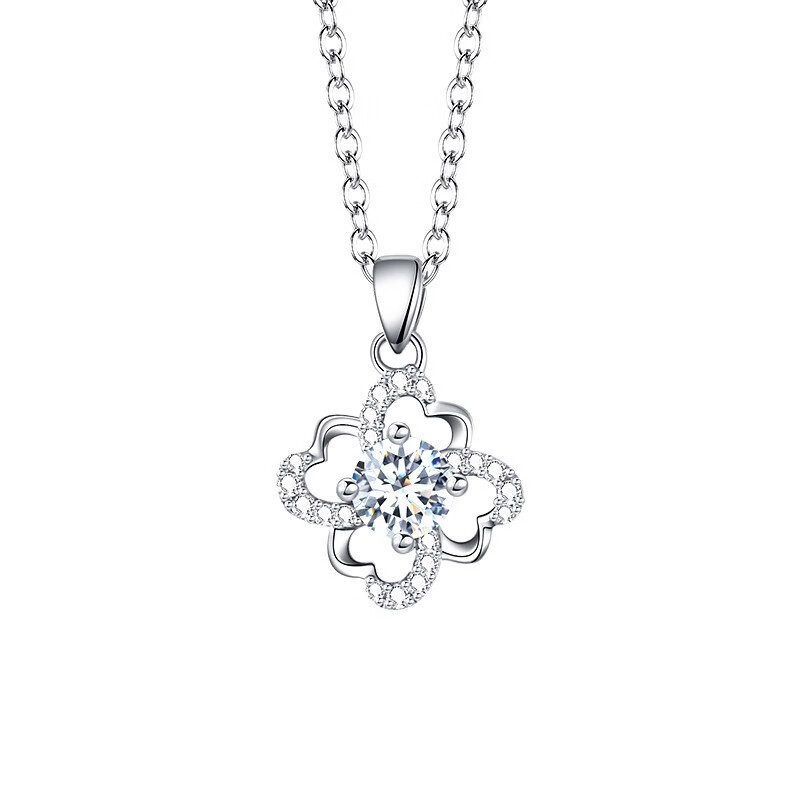 卡蒂罗 纯银四叶草 项链